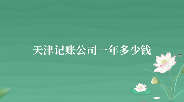 天津記賬公司一年多少錢(qián)